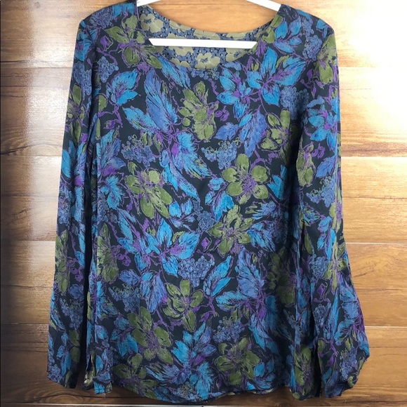 Sarah Arizona Tops - Sarah Arizona floral long sleeve top size:Small